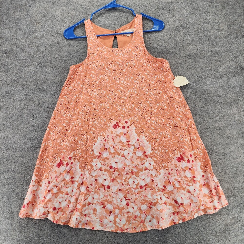Altar'd State Dress Womens XS Shift Sleeveless Orange Floral